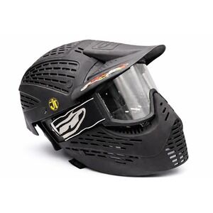 JT Paintball Mask Full Face Goggles Black Vented Visor Airsoft